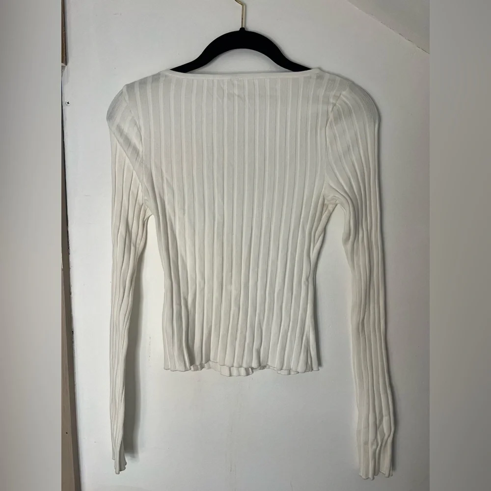 Free People Tilly Long Sleeve Cardigan in Ivory XS NWT